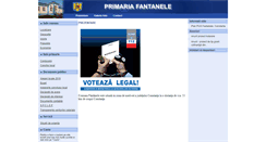 Desktop Screenshot of primariafantanelect.ro