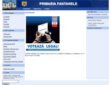 Tablet Screenshot of primariafantanelect.ro